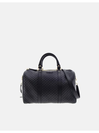Gucci Boston Microguccisima Bag Black